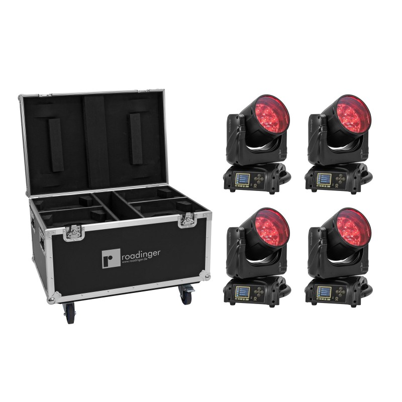 FUTURELIGHT Set 4x EYE-740 MK2 + Case with wheels